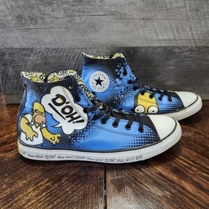 Converse All Star x The Simpsons Homer Simpson High Tops Size 12 Men / 14 Women